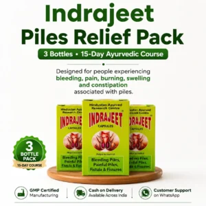 Piles Relief Pack (Pack of 3 Indrajeet Capsules)